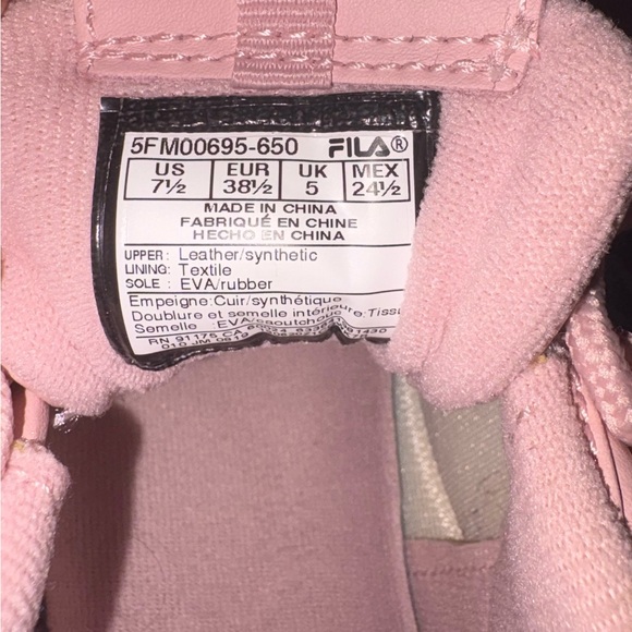 FILA Disruptor II Casual Chunky Platform Women’s Size 7.5 Pink Sneakers 2000s - Picture 6 of 7